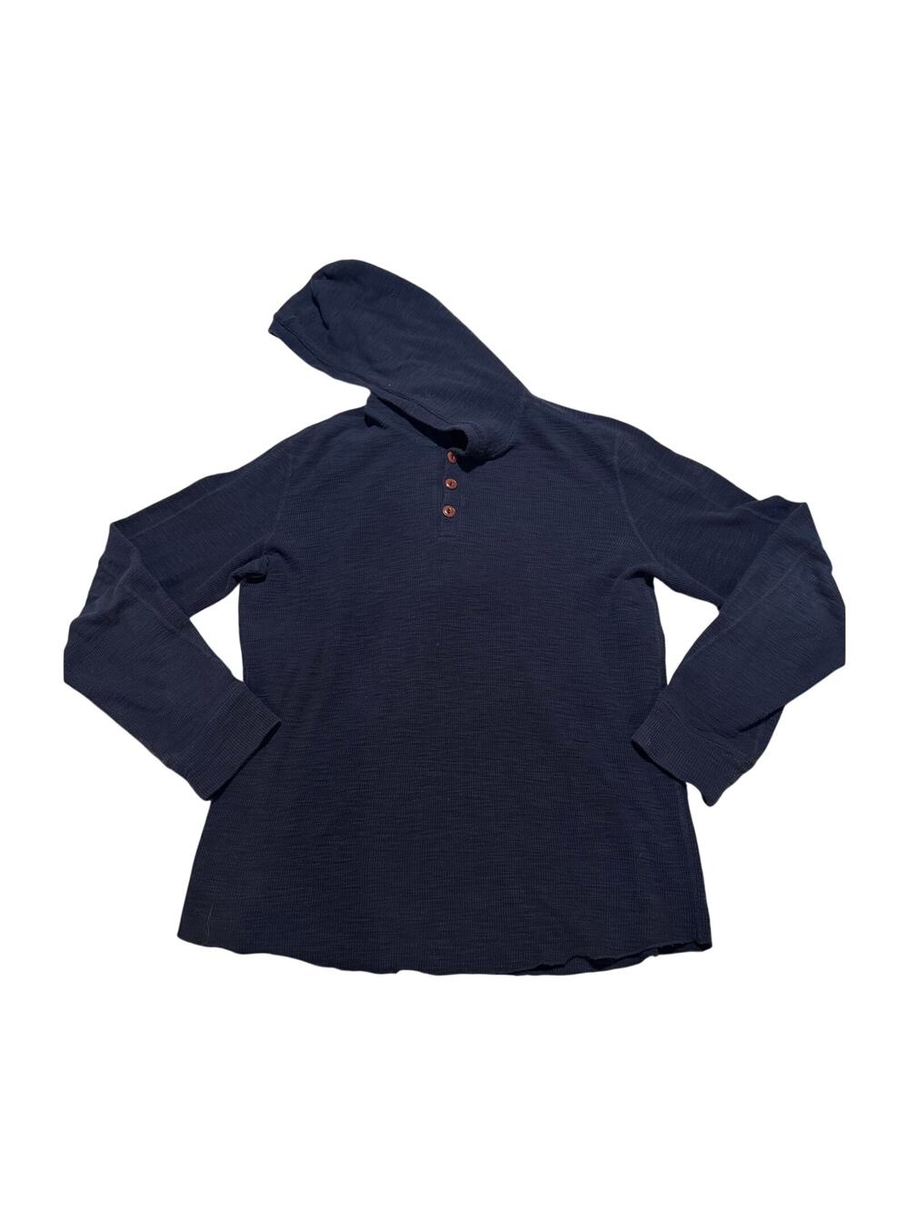 VINCE Long Sleeve 100% Cotton Navy Hoodie Top Sweatshirt Size Medium